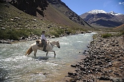 Crossing The Andes River Crossing on the Crossing of the Andes Ride