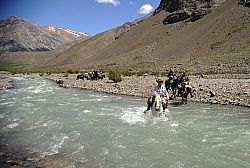 Crossing The Andes River Crossing on the Crossing of the Andes Ride