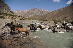  River Crossing on the Crossing of the Andes Ride