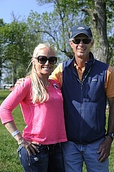 Cross country Course Designer Derek di Grazia and Canadian Eventer Hawley Bennett Rolex 2012