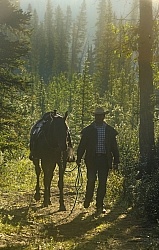 Walking out at end of Ride
