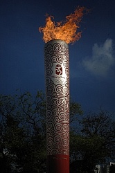 The Olympic Torch in Hong Kong for the Bejing Olympics