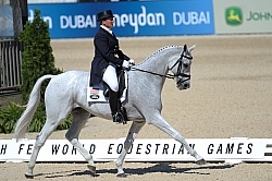 Rebecca Holder and Courageous Comet WEG 2010