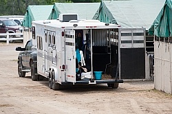 Horse Trailer at Show