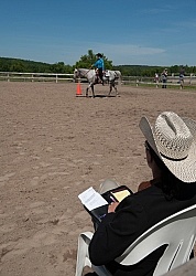 Judge at Appaloosa Show