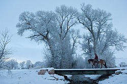 Winter Holiday Scene Hideout Ranch