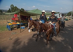Riding past Schools and Street Markets