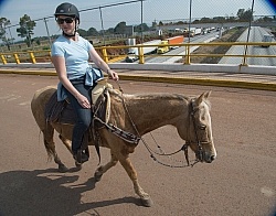 Riding under and iover Highways in Mexico