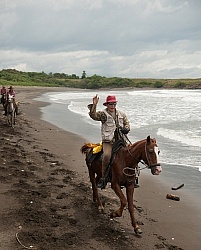 Beach Riding in Costa Rica