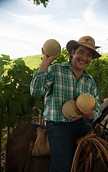 Stanley with Cantaloupe on the Trail