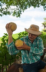 Stanley with Cantaloupe on the Trail