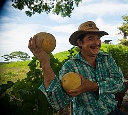 Stanley with Cantaloupe on the Trail