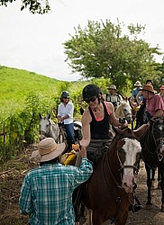 Stanley offers Cantaloupe on the Trail