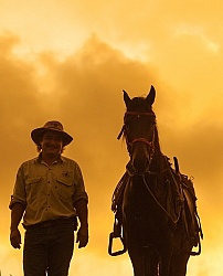 Sunset and Silhouettes near Mara Villa