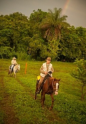 Rainbow at Sunset near Maravilla