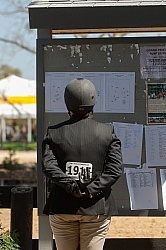 Checking the course for the Hunter Derby Competition
