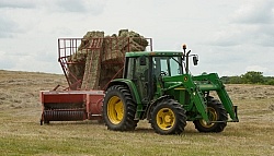 Baling hay