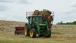 Baling hay Baling Hay