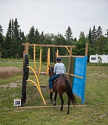 Horse Country Campground Riding the Obstacle Course at Horse Country Campgrounds