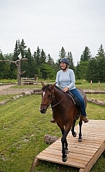 Horse Country Campground Riding the Obstacle Course at Horse Country Campgrounds