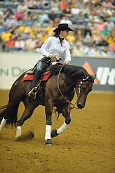 Shawna Sapergia and This Chics on Top WEG 2010 Reining