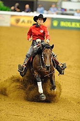 Shawna Sapergia and This Chics on Top WEG 2010 Reining
