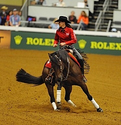 Shawna Sapergia and This Chics on Top WEG 2010 Reining