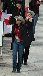 Canadian Reiner Josiane Gauthier in Opening Ceremonies WEG 2014