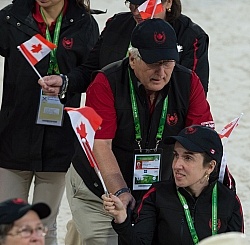Canadians at Opening Ceremonies WEG 2014 Normandy