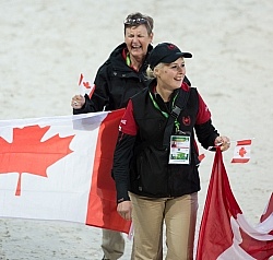 Para Dressage rider Roberta Sheffield Opening Ceremonies WEG 2014