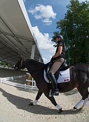 David Marcus and Chevris Capital warm up day  WEG 2014 Normandy