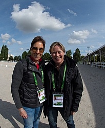 Christilot Boylen with Vicki Winter WEG 2014 Normandy