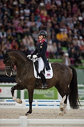 Charlotte Dujardn of GBR  and Valegro first in Team Grand Prix W