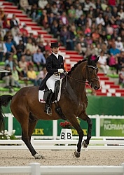 Belinda Trussell and Anton Team Grand Prix WEG 2014 Normandy, Fr