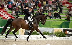 Belinda Trussell and Anton Team Grand Prix WEG 2014 Normandy, Fr