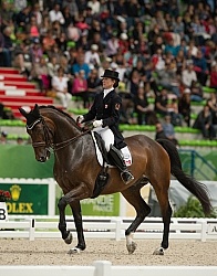Belinda Trussell and Anton Team Grand Prix WEG 2014 Normandy, Fr