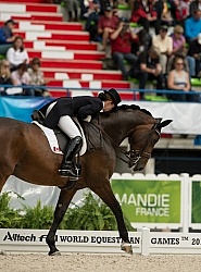 Belinda Trussell and Anton Team Grand Prix WEG 2014 Normandy, Fr