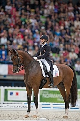 Laura Graves and Verdades grand Prix Special WEG 2014 Normandy,