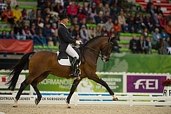 James Connor on Casino Royal, team grand Prix Dressage at WEG 20