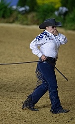 Mandy McCutcheon and Yellow Jersey Bronze Ind Reining WEG 2014 N