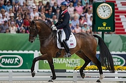 Carl Hester and Nip Tuck Freestyle Grand Prix WEG 2014 Normandy,
