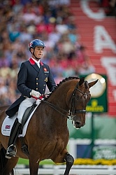 Carl Hester and Nip Tuck Freestyle Grand Prix WEG 2014 Normandy,