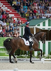 Carl Hester and Nip Tuck Freestyle Grand Prix WEG 2014 Normandy,