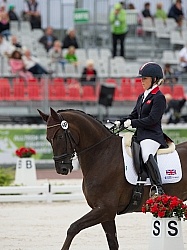 Sophie Wells and Valerius WEG 2014 Normandy, France