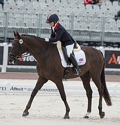 Sophie Wells and Valerius WEG 2014 Normandy, France