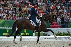 Diederik van Silfhout and Arlando NH N.O.P. Freestyle WEG 2014 N