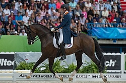 Diederik van Silfhout and Arlando NH N.O.P. Freestyle WEG 2014 N