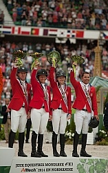 U.S. Show Jumping Team Bronze Medal winners WEG 2014 Normandy, F US Team Bronze Medal