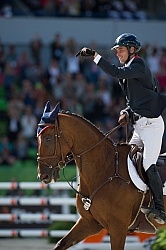 Maximo Livio and Qalao Des Mers WEG 2014 Normandy, France