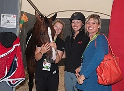 Caravella with Kelsey Megan and Cathy Lane WEG 2014 Normandy